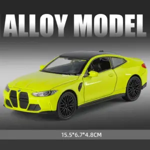 1:32 Scale BMW M4 Diecast Model in Yellow 16 S8a9c3a022f29484b8cc40aad9fa1e3575