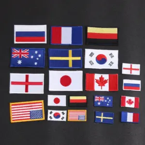 Embroidered Country Flag Patch Collection
