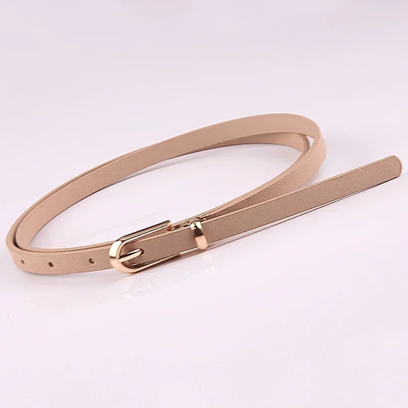 Women's Faux Leather Slim Belt Collection 10 Women's Faux Leather Slim Belt Collection - Image 10