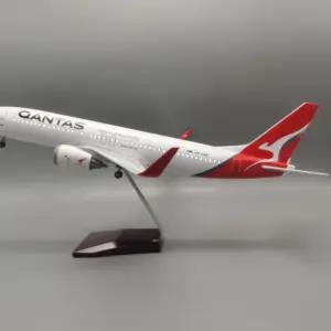 Qantas B737 Model Aircraft 47cm with LED Options 9 S8b09eddf54ee4536844ac539ae9988345