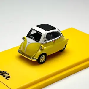 Vibrant Yellow BMW Isetta 1:64 Diecast Model