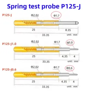 P125-J Series PCB Test Probes (20/100 pcs) 11 S8b85da22ad8341abae7514474c8f038bI