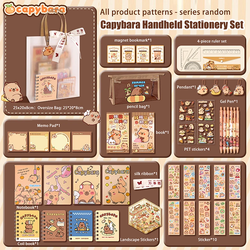 Kawaii Capybara Stationery Set for All Ages 8 Kawaii Capybara Stationery Set for All Ages - Image 8