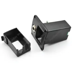 Black Guitar Pickup 9V Battery Boxes Set of 10 7 S8bc2e6e4bd814f769c2fb36b09425e9e9