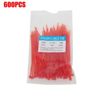 Premium Nylon Cable Ties Set 100mm, Assorted Colors 16 S8bcd162cbc4d4d8a9b966708756499aet