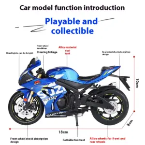 1:12 Scale Suzuki GSX1000R Motorcycle Model 9 S8c00bfbe3a184c9e9a6176f31ee2207d5