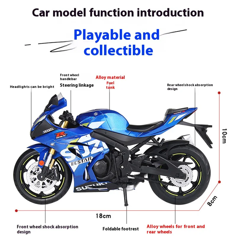 1:12 Scale Suzuki GSX1000R Motorcycle Model 2 1:12 Scale Suzuki GSX1000R Motorcycle Model - Image 2