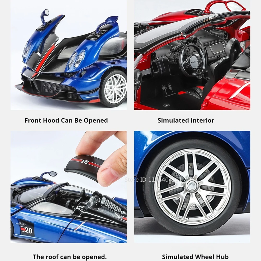 Pagani Huayra BC 1:32 Diecast Model in BC Blue 3 Pagani Huayra BC 1:32 Diecast Model in BC Blue - Image 3