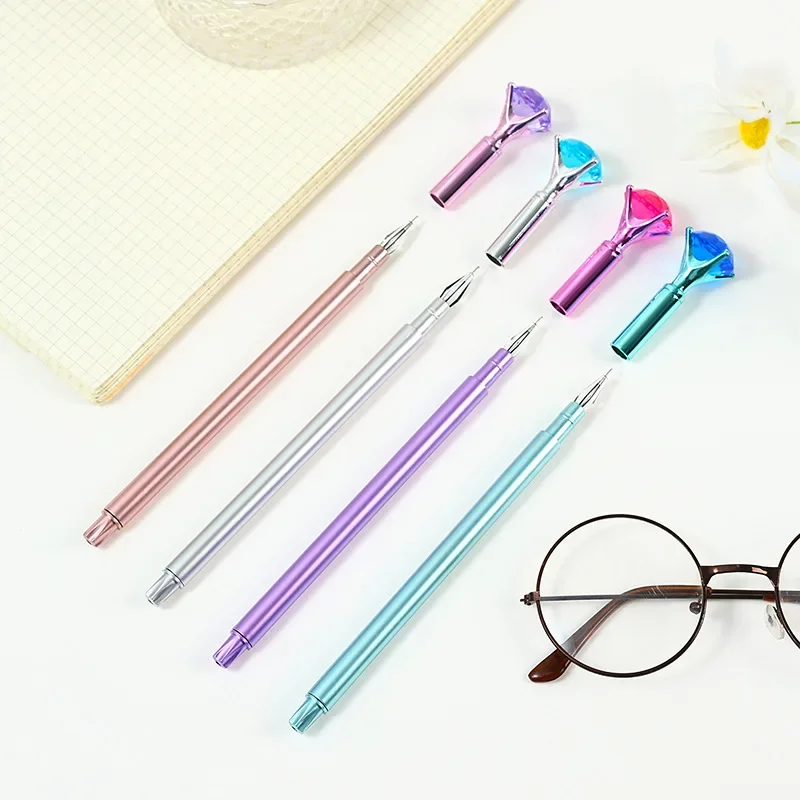 Set of 10 Crystal Rose Gel Pens in Pastel Hues 3 Set of 10 Crystal Rose Gel Pens in Pastel Hues - Image 3