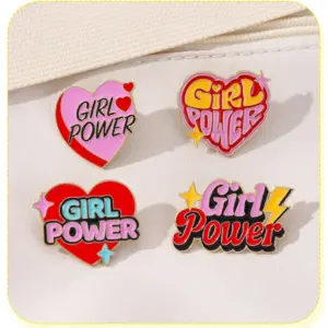 Girl Power Metal Badge for Fashion Enthusiasts 12 S8c5c0fd5f2464ffca932e2727d5f893cu