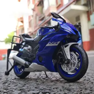 Blue Yamaha YZF-R6 1:12 Scale Model by WELLY 16 S8c81deb10e484a2a8ffc05a38e4ff769D