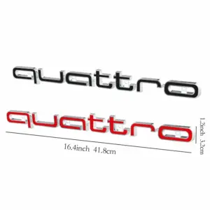 Custom Audi Quattro Front Grille Emblem 41.8cm 10 S8d368830e8cf4cfdbe1a9d492d3c760ff
