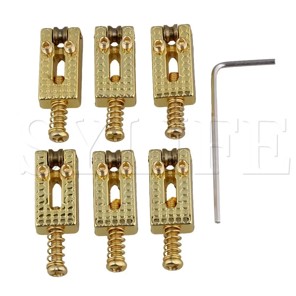 Gold-Tone Electric Guitar Tremolo Saddles Set 3 Gold-Tone Electric Guitar Tremolo Saddles Set - Image 3