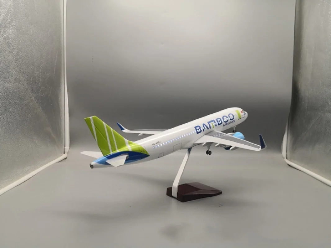 Airbus A320 Bamboo Airlines Resin Model with Voice Control 5 Airbus A320 Bamboo Airlines Resin Model with Voice Control - Image 5