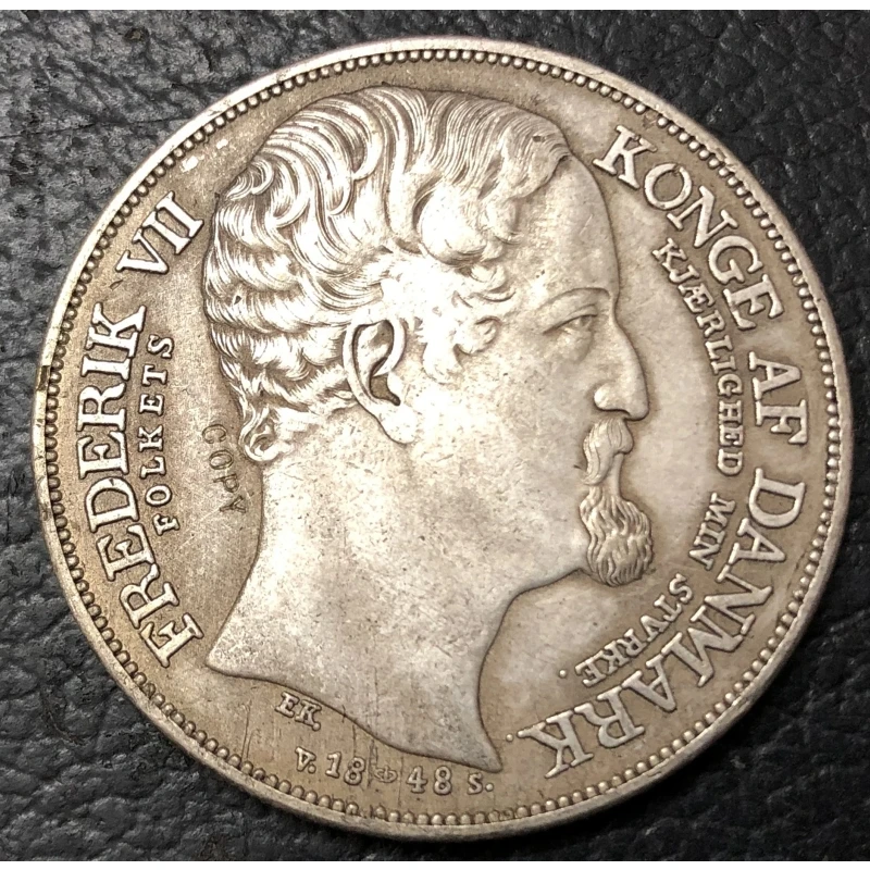 1848 Denmark Coin Replica Collectible 2 1848 Denmark Coin Replica Collectible - Image 2
