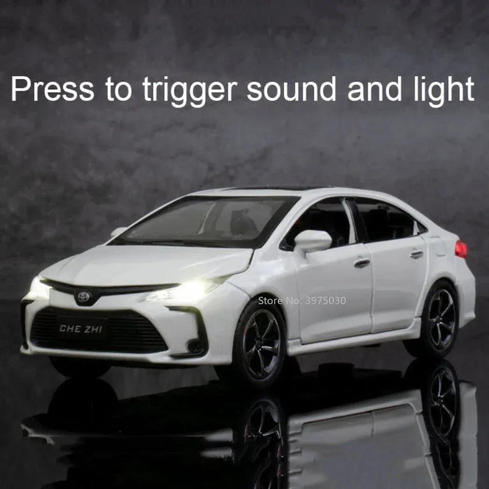 Toyota Corolla 1:32 Diecast Model with Lights 3 Toyota Corolla 1:32 Diecast Model with Lights - Image 3