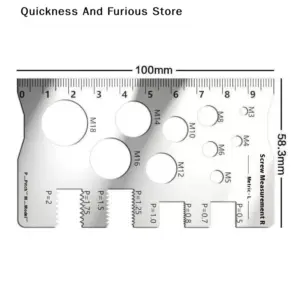 Stainless Steel Screw Gauge Set 0-80mm 12 S8e246ce4a51b4d7c9ffe6851242f7dcdF