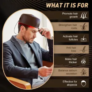 Infrared Hair Growth Cap with 120 Diodes 11 S8e3e8a17d60545bf927d6f15b81e9051T