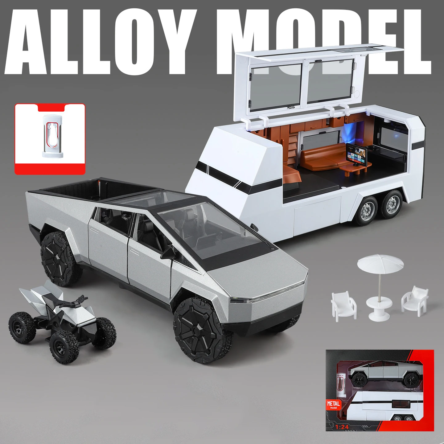 1:24 Off-Road Diecast Pickup Truck 10 1:24 Off-Road Diecast Pickup Truck - Image 10