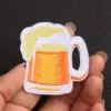 Set of 5 Cartoon Beer Bottle Patches