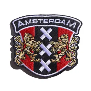 Amsterdam Embroidered Iron-On Patch 9x8.9 cm 8 S8ea36f71750d434489012d5be4f52dd7O