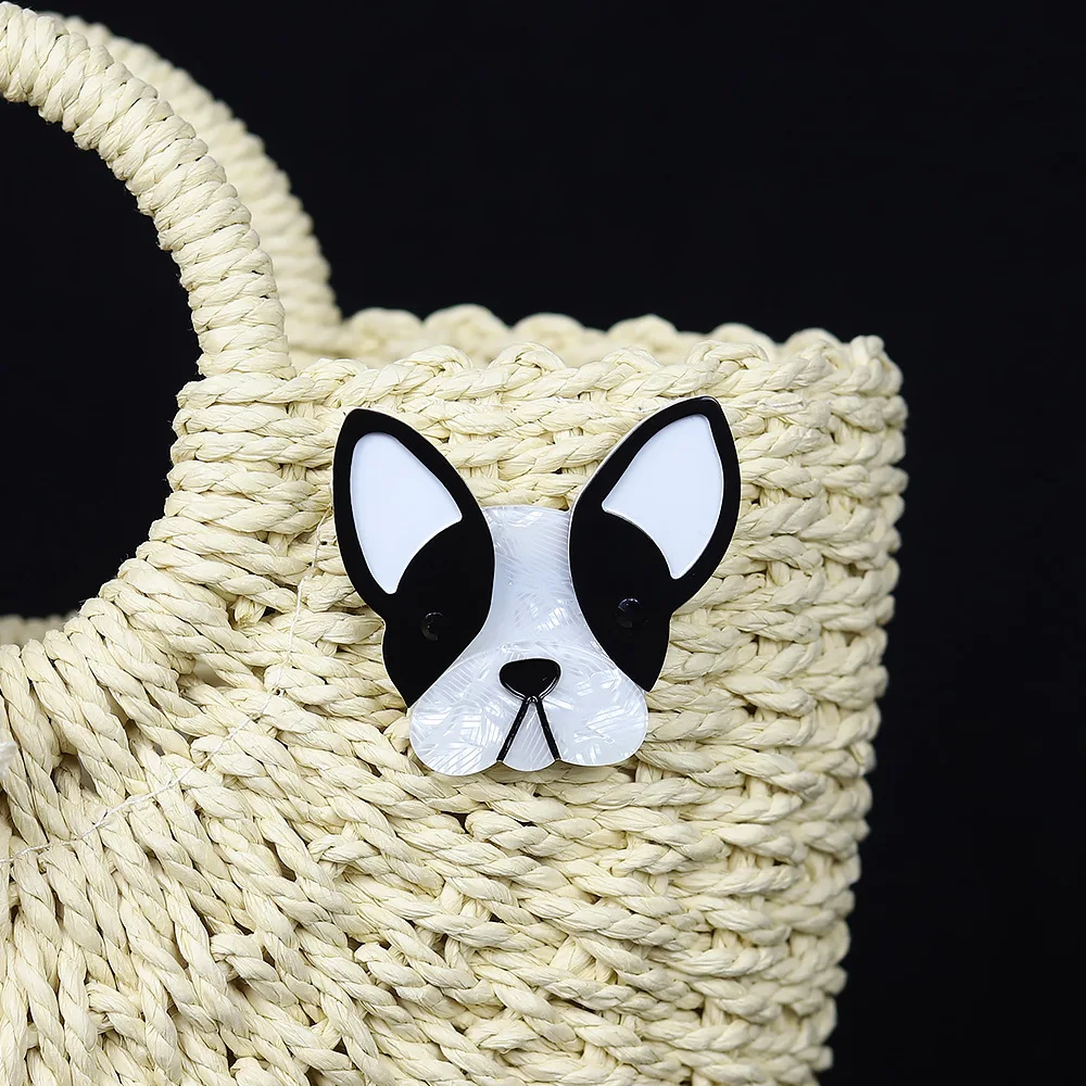 Acrylic Fighting Dog Brooch for Bags and Jackets 6 Acrylic Fighting Dog Brooch for Bags and Jackets - Image 6