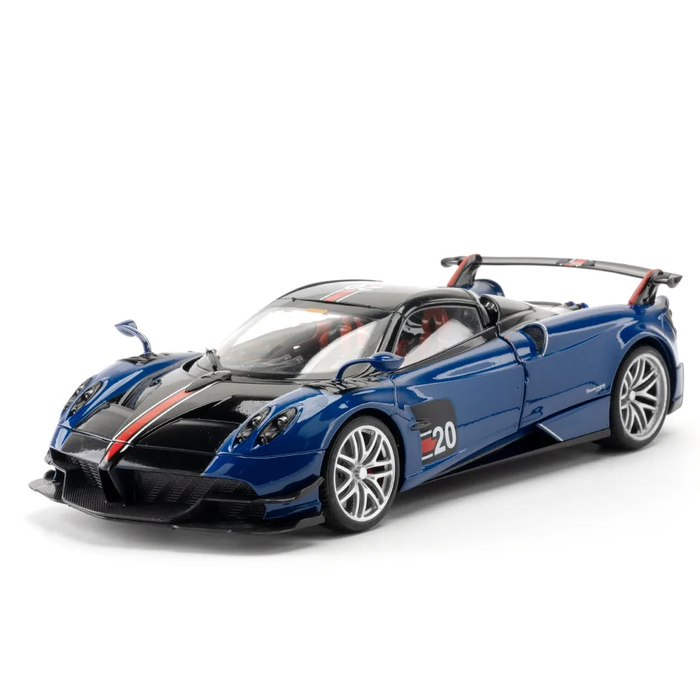 1:18 Blue Huayra BC Diecast Model with Light and Sound 2 1:18 Blue Huayra BC Diecast Model with Light and Sound - Image 2