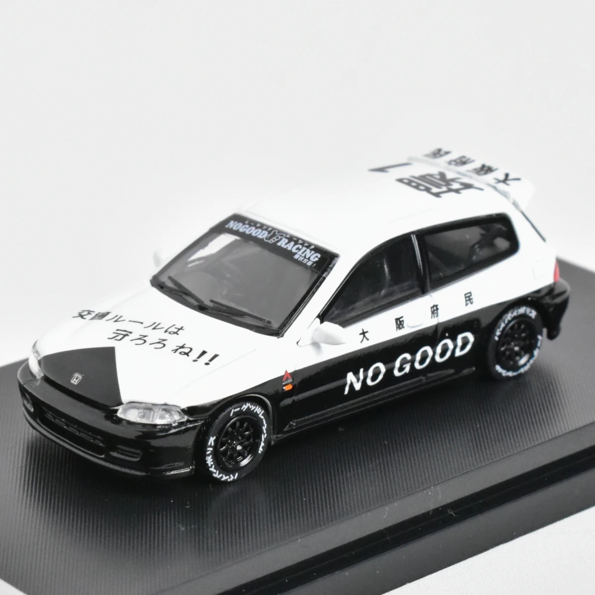 Black and White JDM Diecast Model Car 2 Black and White JDM Diecast Model Car - Image 2