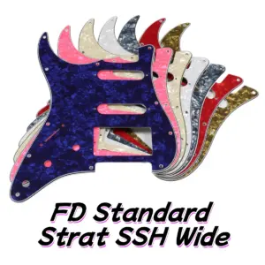 Left-Hand Fender Stratocaster Pickguard with Shielding
