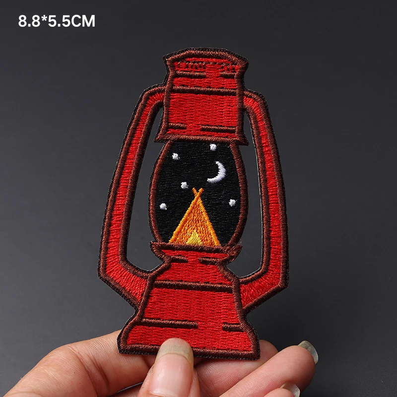 Embroidered Lantern Patch for Outdoor Enthusiasts 5 Embroidered Lantern Patch for Outdoor Enthusiasts - Image 5