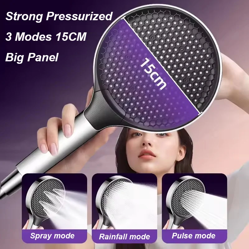High-Pressure 15cm Rainfall Shower Head 2 High-Pressure 15cm Rainfall Shower Head - Image 2