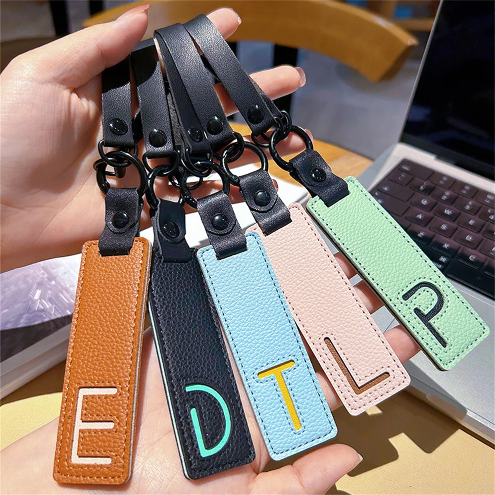 Leather Alphabet Keychain Collection for Bags 3 Leather Alphabet Keychain Collection for Bags - Image 3