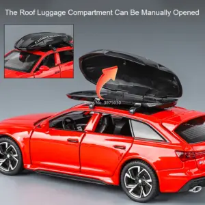 White RS6 1:32 Scale Diecast Model Car 12 S8fea86d9ec564a5b891f44bfddee59b41