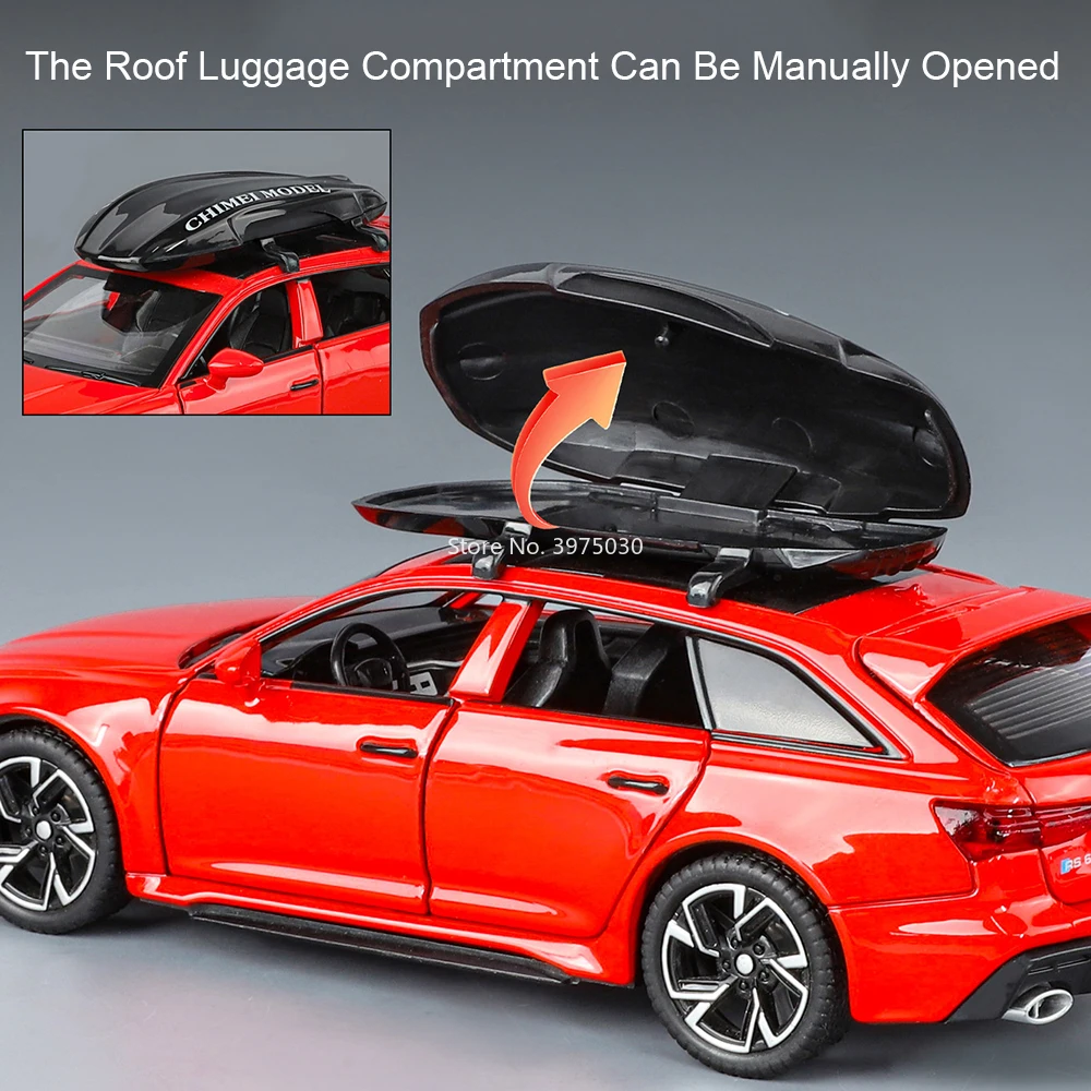 White RS6 1:32 Scale Diecast Model Car 3 White RS6 1:32 Scale Diecast Model Car - Image 3