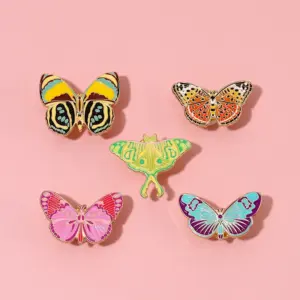 Colorful Butterfly & Moth Enamel Pin Collection 11 S90023116a5a44deda93b5f642f0aa8b0S