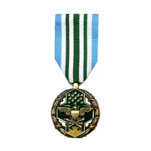 Antique Military Style Copy Medal with Ribbon