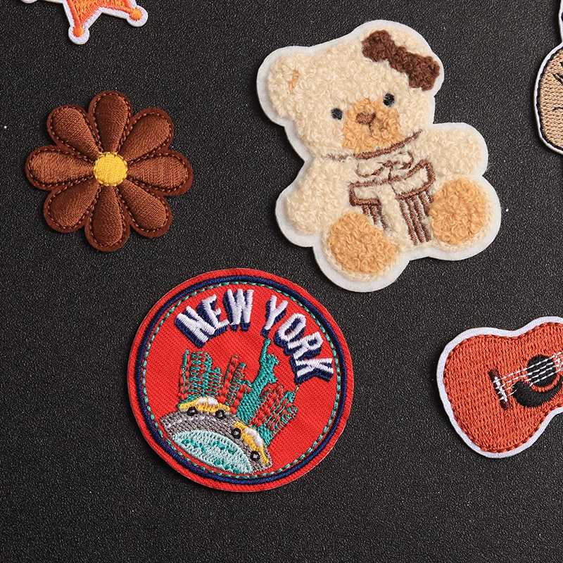Cartoon Guitar Bear Embroidered Iron-On Patch 3 Cartoon Guitar Bear Embroidered Iron-On Patch - Image 3