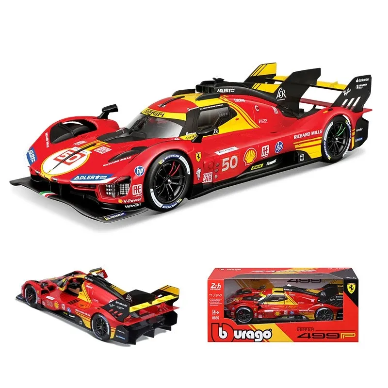 Ferrari 499p 1:24 Diecast Racing Car Model 2 Ferrari 499p 1:24 Diecast Racing Car Model - Image 2