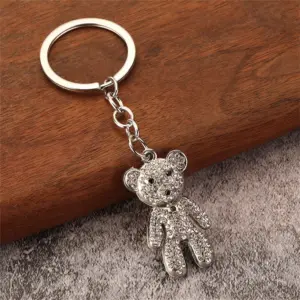 Rhinestone Bear Keychain in Silver, Gold, Rainbow 12 S9087dbc5d4ec44d38507d582f3e83ba5m