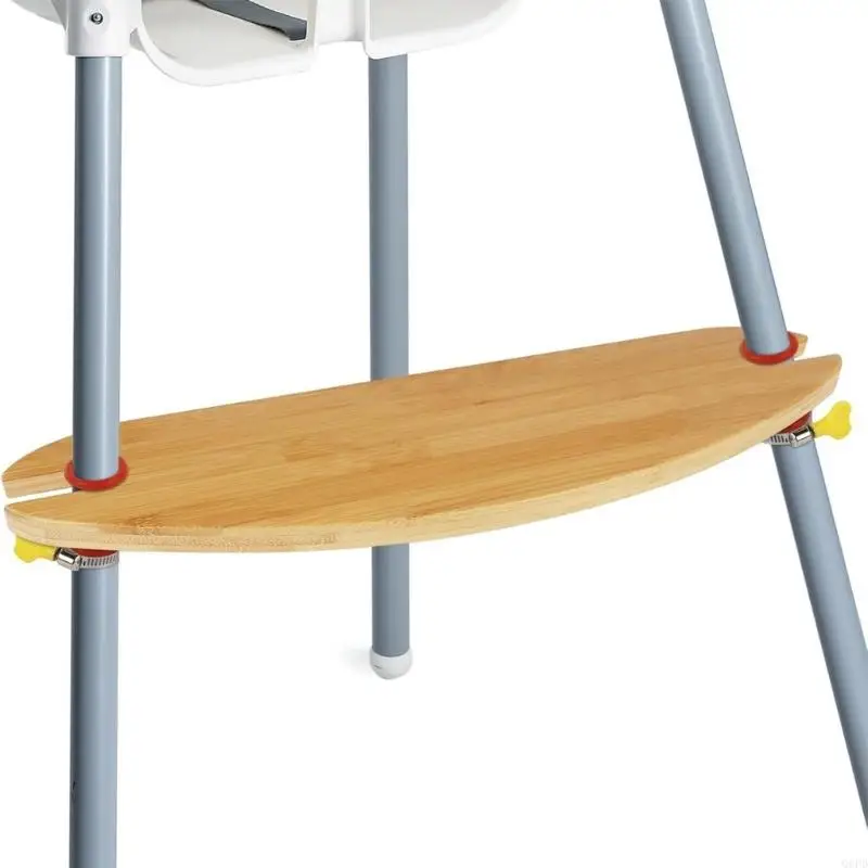 Natural Wood Baby High Chair Footrest 2 Natural Wood Baby High Chair Footrest - Image 2