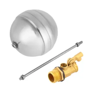 DN15 G1/2 Brass Male Thread Water Sensor Float Ball Valve Stainless Steel Float Ball Value