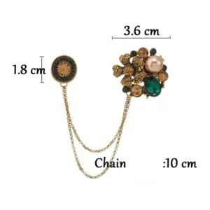 Vintage Gemstone Brooch with Chains 7 S90a1a31055014b399a069a60ce62d304Z