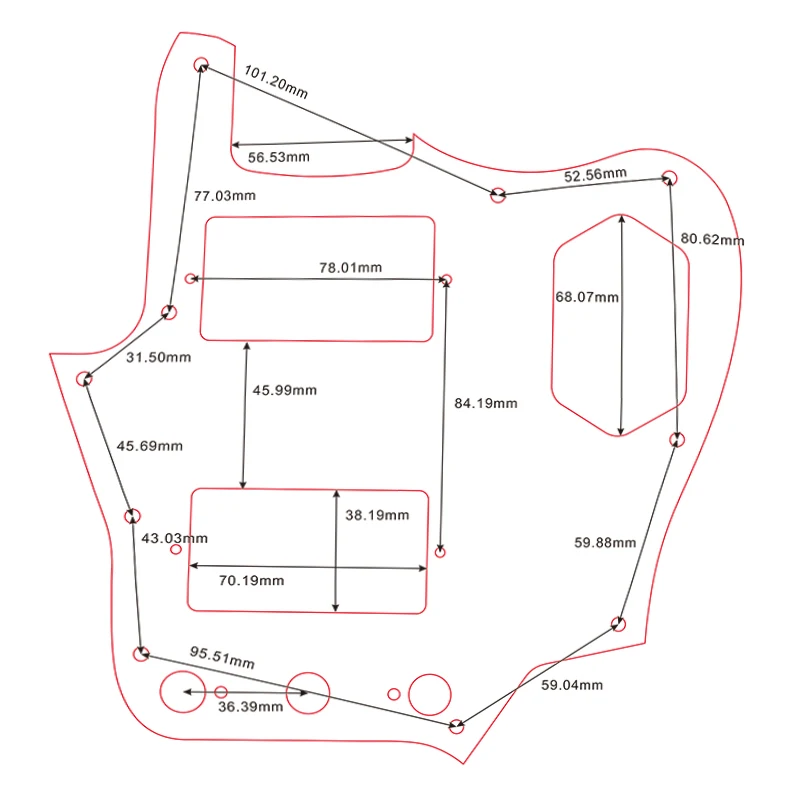 Fender Jaguar Pickguard with 10 Screws and Vibrant Finishes 6 Fender Jaguar Pickguard with 10 Screws and Vibrant Finishes - Image 6