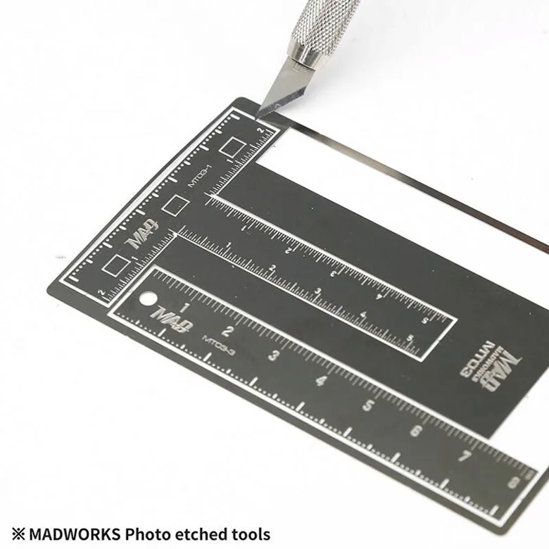 MADWORKS MT03 Precision Metal Modeling Rulers 2 MADWORKS MT03 Precision Metal Modeling Rulers - Image 2