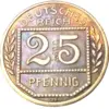 Antique German 25 Pfennig Coin Replica