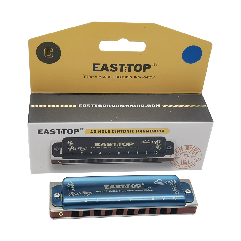 Black and Blue Easttop 008K Harmonica 7 Black and Blue Easttop 008K Harmonica - Image 7