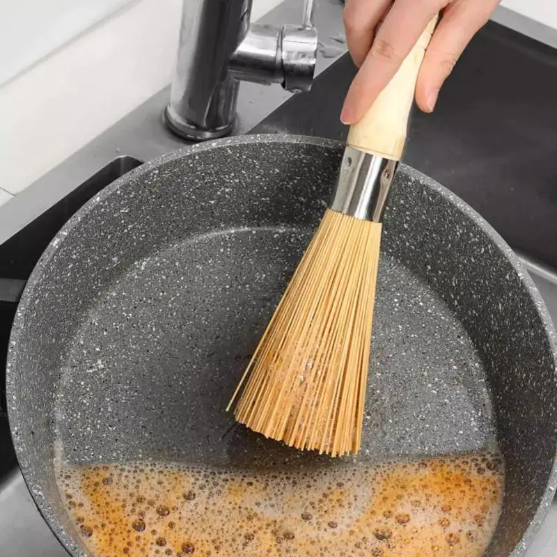 Natural Bamboo Pot Brush for Eco-Friendly Cleaning 2 Natural Bamboo Pot Brush for Eco-Friendly Cleaning - Image 2