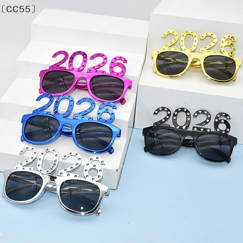 2026 Celebration Glasses with Rhinestones 2 2026 Celebration Glasses with Rhinestones - Image 2