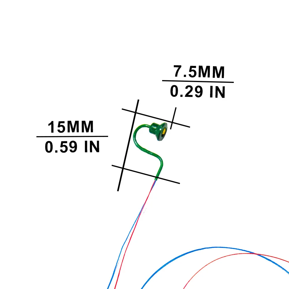 Miniature Green Wall Lamp for Models 2 Miniature Green Wall Lamp for Models - Image 2
