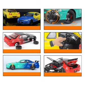 Nissan Skyline GTR R34 1:18 Diecast Model Blue 11 S915c2811550b492a93940100ad2569f9B